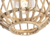 Landelijke plafondlamp bamboe 30 cm - canna