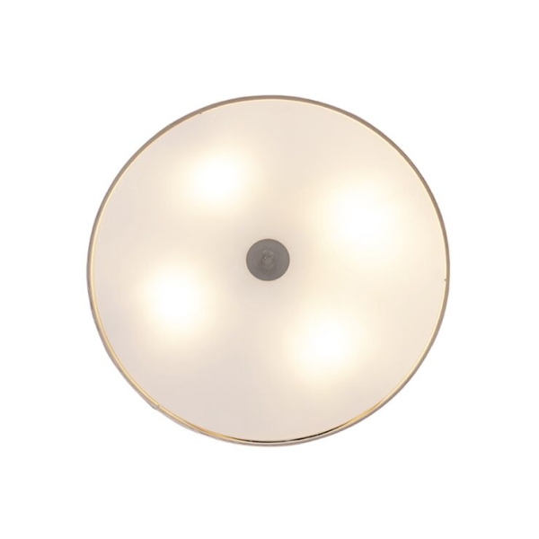 Landelijke plafondlamp beige 50 cm - drum