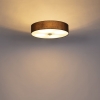 Landelijke plafondlamp bruin 50 cm - drum