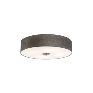 Landelijke plafondlamp grijs 50 cm - Drum Jute