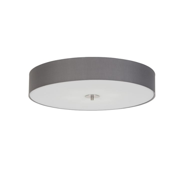 Landelijke plafondlamp grijs 70 cm - drum