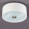 Landelijke plafondlamp wit 30 cm - drum