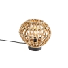 Landelijke tafellamp bamboe 25 cm - canna