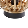 Landelijke tafellamp bamboe 25 cm - canna
