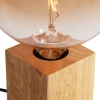 Landelijke tafellamp hout naturel incl. Led g170 - bloc