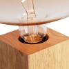 Landelijke tafellamp hout naturel incl. Led g220 - bloc