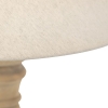 Landelijke tafellamp met linnen kap beige 50 cm - catnip