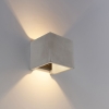Landelijke vierkante wandlamp beton - alban