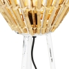 Landelijke vloerlamp tripod bamboe met wit - canna diamond