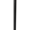Landelijke vloerlamp zwart met rotan 35 cm - kata
