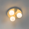 Moderne badkamer plafondlamp messing 3-lichts - cederic
