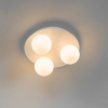 Moderne badkamer plafondlamp wit 3-lichts - cederic