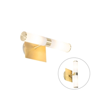 Moderne badkamer wandlamp goud IP44 2-lichts - Bath