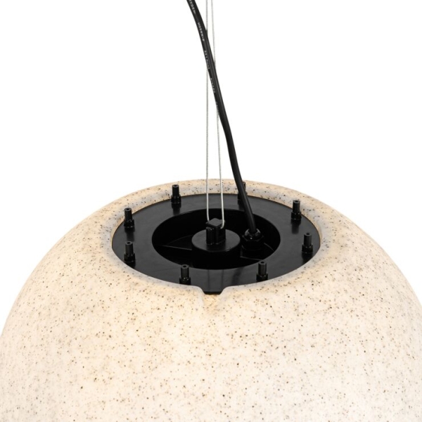 Moderne buiten hanglamp grijs 45 cm ip65 - nura