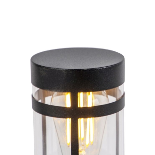 Moderne buitenlamp zwart 50 cm ip44 - gleam
