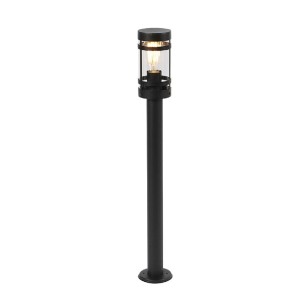 Moderne buitenlamp zwart 80 cm ip44 - gleam