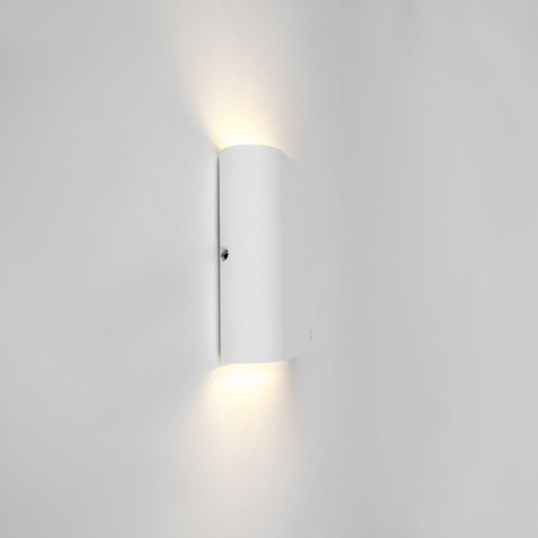 Moderne buiten wandlamp wit 11