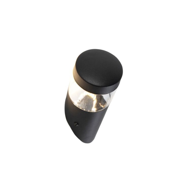 Moderne buitenwandlamp zwart ip44 incl. Led - roxy