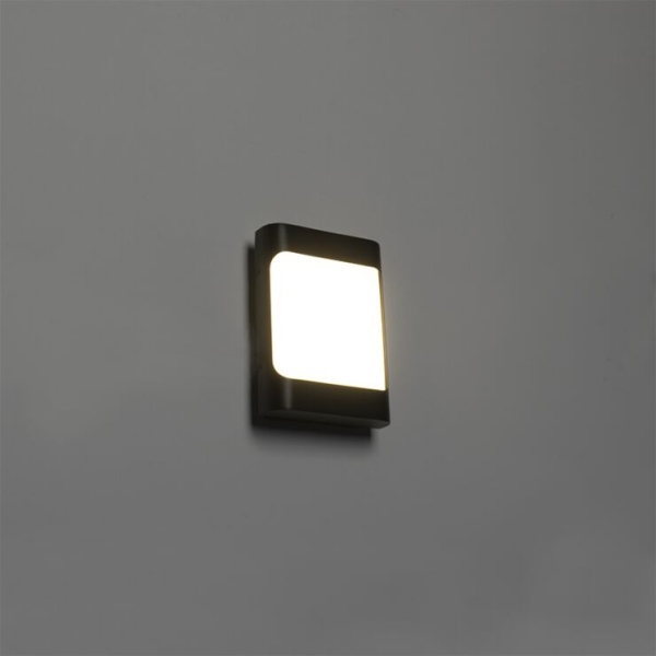 Moderne buitenwandlamp zwart incl. Led - khuvan