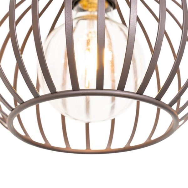 Moderne hanglamp bruin 4-lichts - saffira