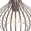 Moderne hanglamp bruin 4-lichts - saffira