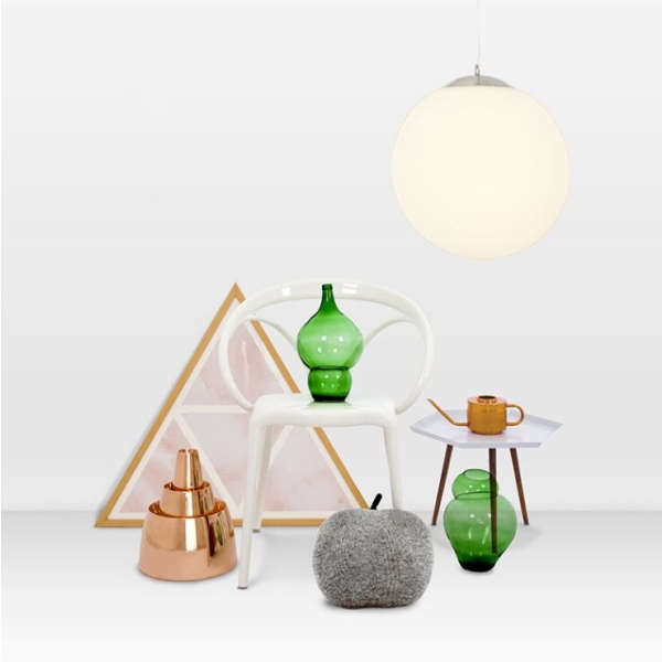 Moderne hanglamp glas 40cm - ball