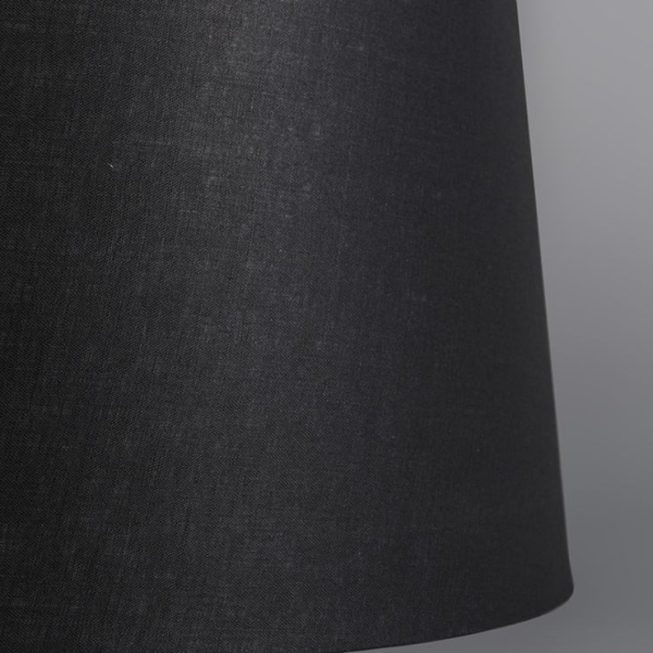 Moderne hanglamp staal met kap 45 cm zwart - cappo 1