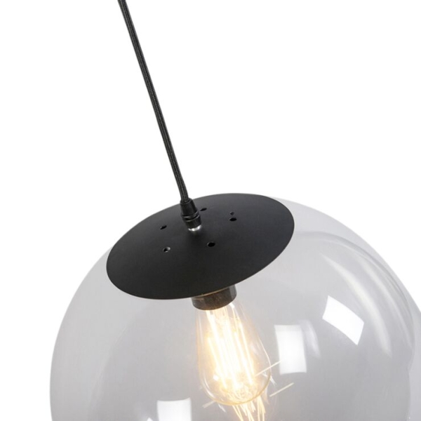Moderne hanglamp transparant 35 cm - pallon