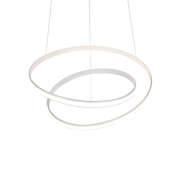 Moderne hanglamp wit 74 cm incl. Led dimbaar - rowan