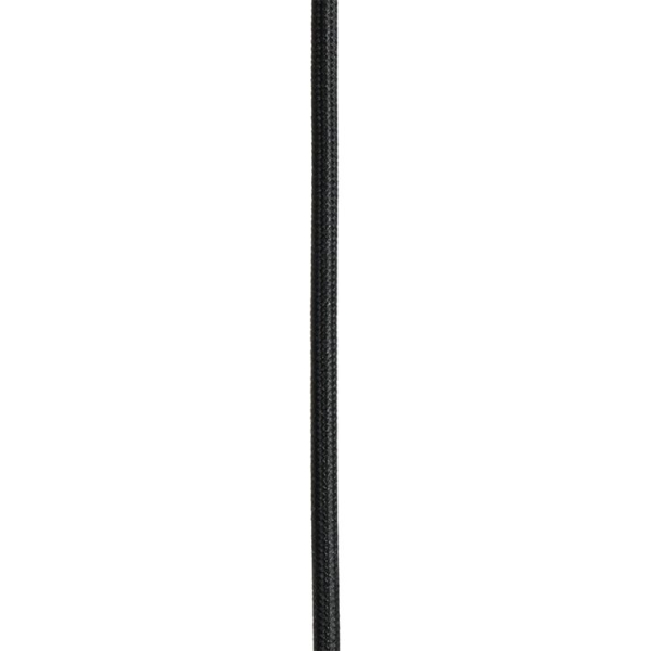Moderne hanglamp zwart 100 cm 5-lichts met smoke glas - athens