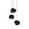 Moderne hanglamp zwart 3-lichts - cloth