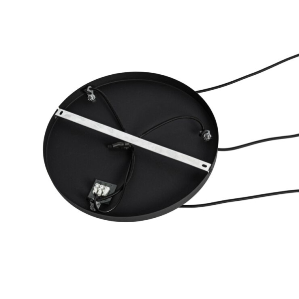 Moderne hanglamp zwart 3-lichts - cloth