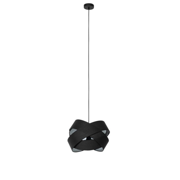 Moderne hanglamp zwart - cloth