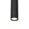Moderne hanglamp zwart met hout 5-lichts - jeana