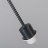 Moderne hanglamp zwart met kap 45 cm taupe - combi 1