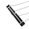 Moderne hanglamp zwart met smoke glas 4-lichts - stavelot