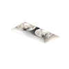 Moderne inbouwspot wit gu10 ar70 trimless 2-lichts - oneon