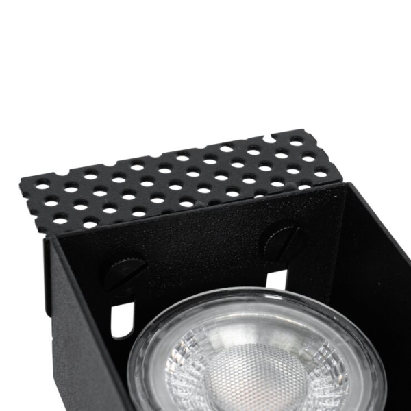 Moderne inbouwspot zwart gu10 trimless 2-lichts - oneon