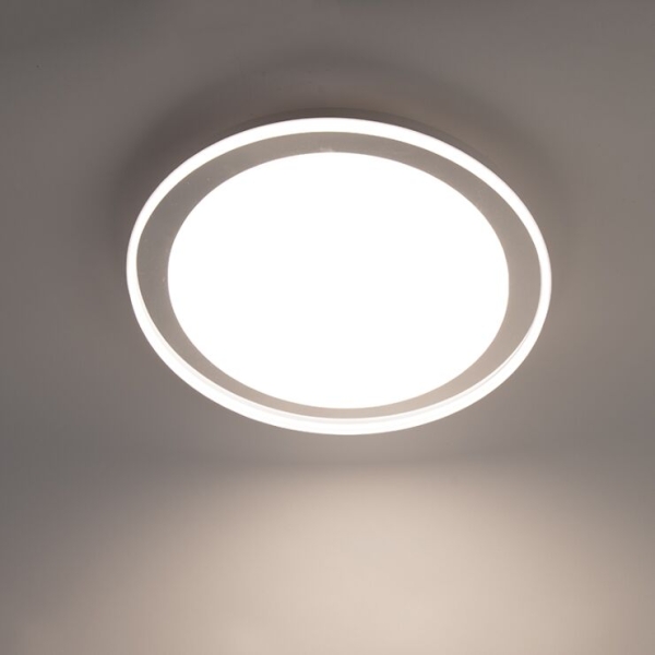 Moderne plafondlamp ip44 met afstandsbediening - lara