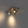Moderne plafondlamp brons 4-lichts verstelbaar rechthoekig - jeana