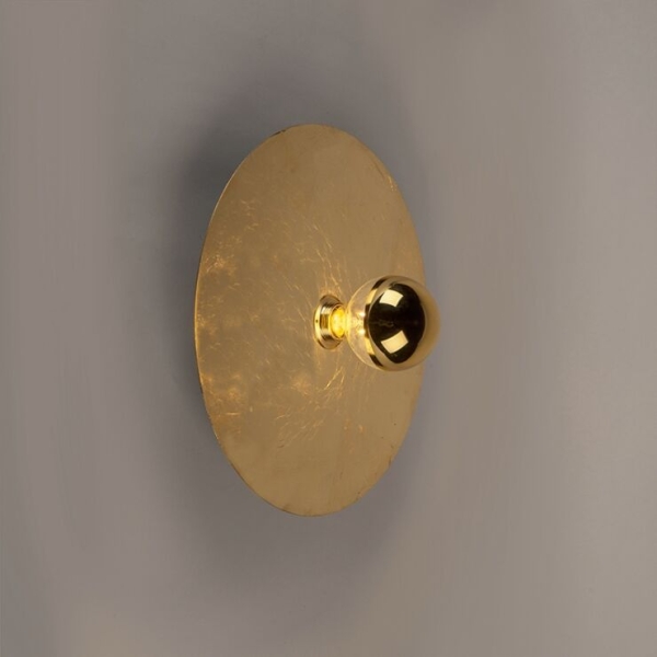 Moderne plafondlamp goud 40cm - disque