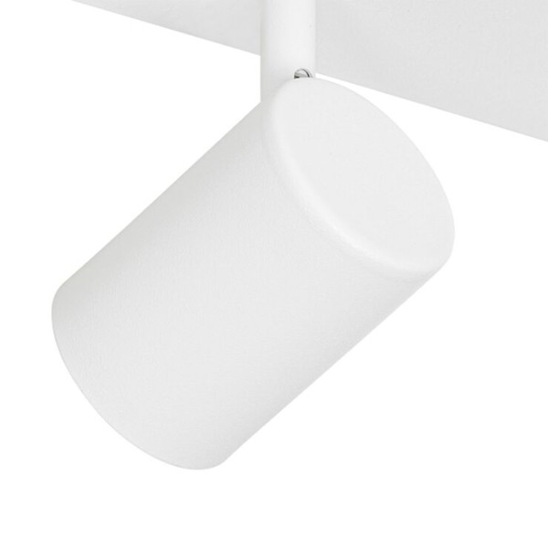 Moderne plafondlamp wit 3-lichts verstelbaar rechthoekig - jeana