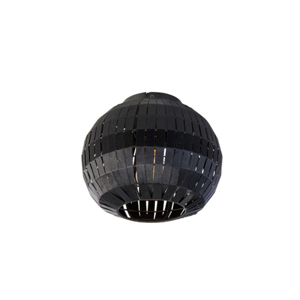 Moderne plafondlamp zwart 26 cm - zoë