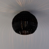 Moderne plafondlamp zwart 26 cm - zoë