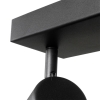 Moderne plafondlamp zwart 3-lichts verstelbaar rechthoekig - jeana
