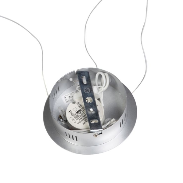Moderne ring hanglamp zilver 40 cm incl. Led - anella