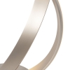 Moderne ronde tafellamp staal led incl. Dimmer - belinda