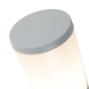 Moderne schuine buitenwandlamp grijs ip55 incl. Led - amelia
