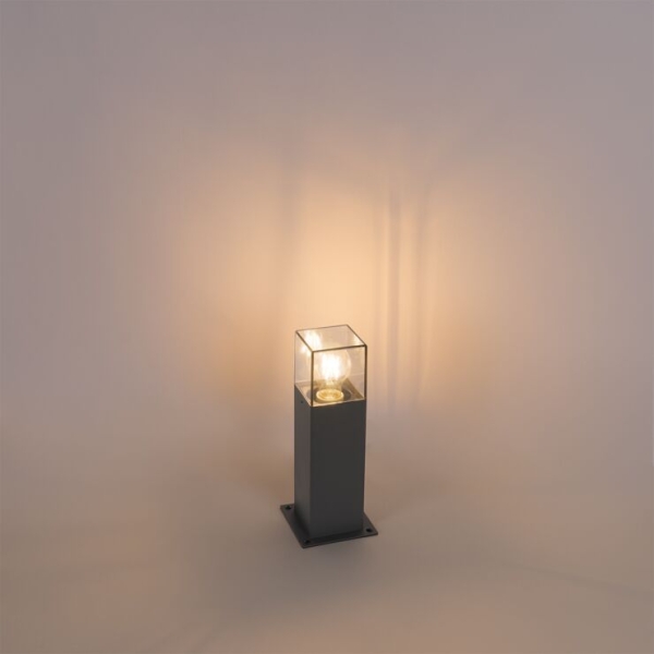 Moderne staande buitenlamp 30 cm donkergrijs ip44 - denmark