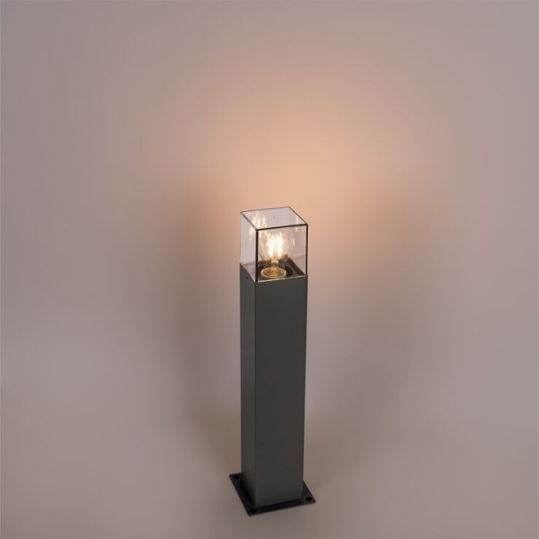 Moderne staande buitenlamp 50 cm donkergrijs ip44 - denmark